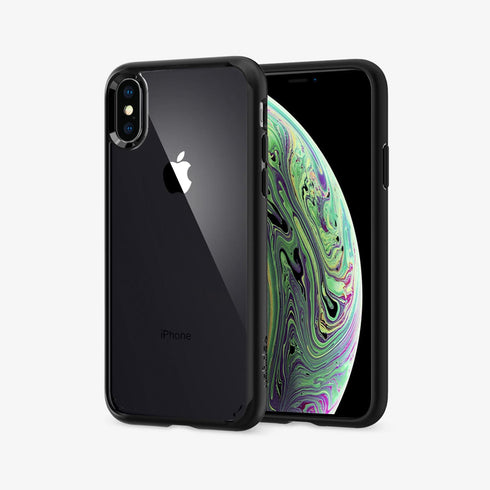 064CS24873 - iPhone XR Case Ultra Hybrid in crystal clear showing the back